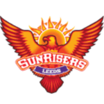 Sunrisers Leeds logo with phoenix and sun design for sports team.