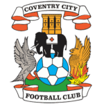 Coventry City Football Club crest with eagle, lion, and football elements.