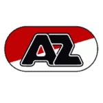 A-Z logo with red, white, and black colours at The Flying Horse pub.