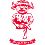 Exterior view of The Flying Horse pub in Lincoln City FC colours.