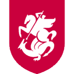 The Flying Horse pub crest with a white dragon and spear on a red shield.